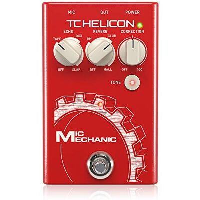 TC Helicon MIC MECHANIC 2 Pedal de efectos vocales alimentado por batería ultra simple con corrección de reverberación, eco y tono TC Helicon MIC MECHANIC 2 Pedal de efectos vocales alimentado por batería ultra simple con corrección de reverberación, eco y tono