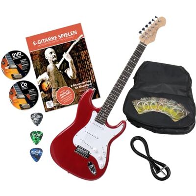 ROCKTILE Sphere Classic Guitarra Eléctrica Roja + Set De Accesorios Modelo: Sphere Classic Red, Serie: Classic, Número de cuerdas: 6, Orientación: diestros, Forma del cuerpo: estilo ST ROCKTILE Sphere Classic Guitarra Eléctrica Roja + Set De Accesorios Modelo: Sphere Classic Red, Serie: Classic, Número de cuerdas: 6, Orientación: diestros, Forma del cuerpo: estilo ST