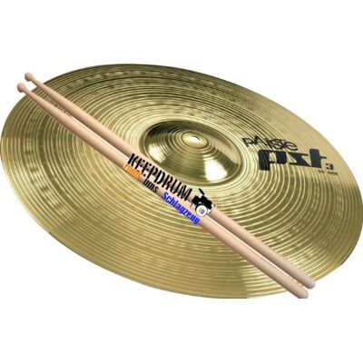 Paiste ' PST 3 Ride platillo de 20 + 5 a baquetas KD gratis Paiste ' PST 3 Ride platillo de 20 + 5 a baquetas KD gratis