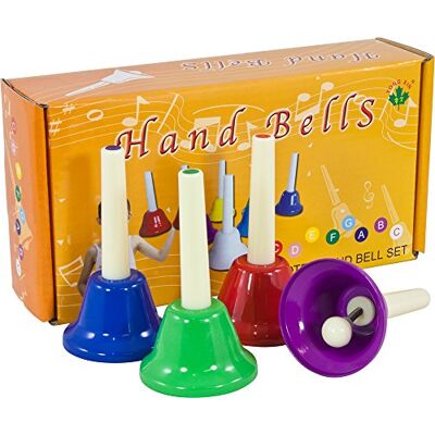 Percussion Workshop Coloured Hand Bells (Pack of 8) Percussion Workshop Coloured Hand Bells (Pack of 8)