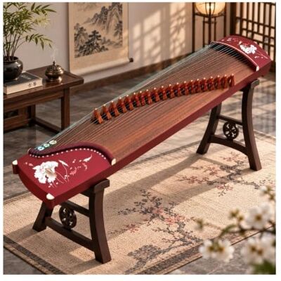 xueqiaolian1006 Cítara roja Guzheng pequeña for principiantes Elaborado con madera maciza de paulownia de primera calidad for una resonancia cálida. xueqiaolian1006 Cítara roja Guzheng pequeña for principiantes Elaborado con madera maciza de paulownia de primera calidad for una resonancia cálida.