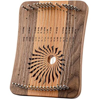 CIKSCO Arpa de lira portátil de 31 cuerdas con llave de afinación, cuerdas adicionales y bolsa de arpillera, instrumento musical de madera for profesionales, piano de pulgar (Color : Cherry+Black Walnut) CIKSCO Arpa de lira portátil de 31 cuerdas con llave de afinación, cuerdas adicionales y bolsa de arpillera, instrumento musical de madera for profesionales, piano de pulgar (Color : Cherry+Black Walnut)