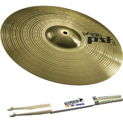 Paiste ' PST 3 14 Crash + 5 a baquetas Keepdrum) Paiste ' PST 3 14 Crash + 5 a baquetas Keepdrum)