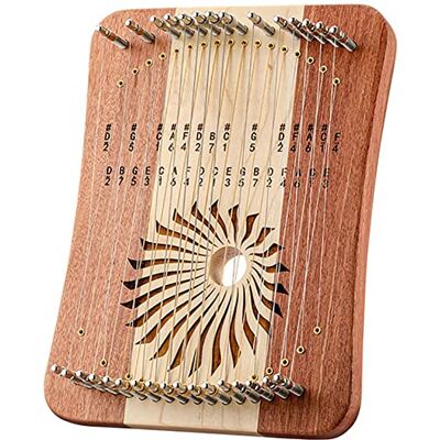 CIKSCO Arpa de lira portátil de 31 cuerdas con llave de afinación, cuerdas adicionales y bolsa de arpillera, instrumento musical de madera for profesionales, piano de pulgar (Color : Rosewood+Maple) CIKSCO Arpa de lira portátil de 31 cuerdas con llave de afinación, cuerdas adicionales y bolsa de arpillera, instrumento musical de madera for profesionales, piano de pulgar (Color : Rosewood+Maple)