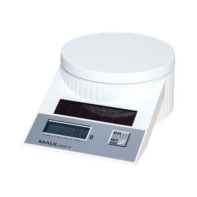 MAUL tronic S Solar Briefwaage, Tragkraft: 2 kg, weiß MAUL tronic S Solar Briefwaage, Tragkraft: 2 kg, weiß