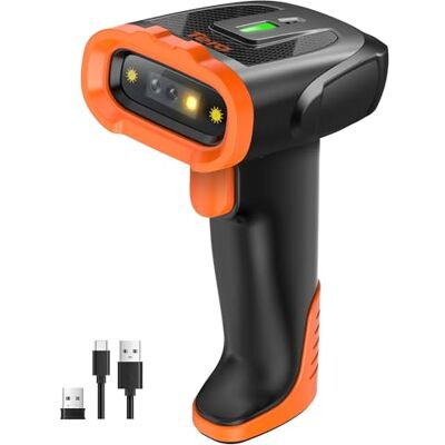 Tera Escáner de códigos de Barras 1D 2D QR con Bluetooth: batería de polímero de Litio 2200 mAh 2.4G inalámbrico y USB Cable escáner Manual CMOS Global Shutter para POS almacén Comercio Oficina D5300 Tera Escáner de códigos de Barras 1D 2D QR con Bluetooth: batería de polímero de Litio 2200 mAh 2.4G inalámbrico y USB Cable escáner Manual CMOS Global Shutter para POS almacén Comercio Oficina D5300