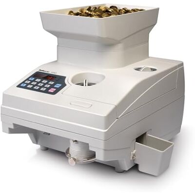 Safescan Contadora de monedas que cuenta rápidamente monedas separadas Máquina de contar monedas robusta para volúmenes de monedas Contadora de fichas redondas clasificadas Safescan Contadora de monedas que cuenta rápidamente monedas separadas Máquina de contar monedas robusta para volúmenes de monedas Contadora de fichas redondas clasificadas