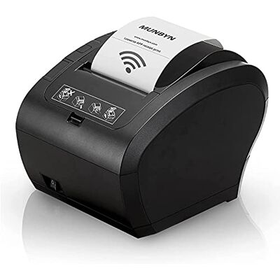 MUNBYN WiFi Impresora de Ticket, Impresora termica WiFi, Impresora de Recibos 80mm, Ticketera Velocidad 300mm/s ESC/POS Compatible con Mac/Android/Windows-Negro MUNBYN WiFi Impresora de Ticket, Impresora termica WiFi, Impresora de Recibos 80mm, Ticketera Velocidad 300mm/s ESC/POS Compatible con Mac/Android/Windows-Negro