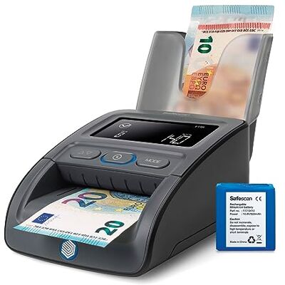 Safescan Detector de billetes falsos portátil 155-S completo para verificar rápidamente billetes Detector billetes falsos con 7 puntos de detección Detector de billetes falsos 100% fiable Safescan Detector de billetes falsos portátil 155-S completo para verificar rápidamente billetes Detector billetes falsos con 7 puntos de detección Detector de billetes falsos 100% fiable