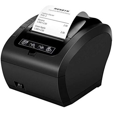MUNBYN -[USB Impresora de Ticket Térmica, Impresora Recibos 80mm, Velocidad de Imprimir 300mm/s ESC/POS Compatible con Windows/Mac/Chromebook-Negro MUNBYN -[USB Impresora de Ticket Térmica, Impresora Recibos 80mm, Velocidad de Imprimir 300mm/s ESC/POS Compatible con Windows/Mac/Chromebook-Negro