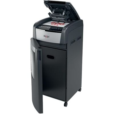 Rexel Optimum Autofeed Destructora de Papel de Alimentación Automática con Microcorte P5, 600 Hojas, Papelera de 110 L, con Ruedas, 2020600M Rexel Optimum Autofeed Destructora de Papel de Alimentación Automática con Microcorte P5, 600 Hojas, Papelera de 110 L, con Ruedas, 2020600M