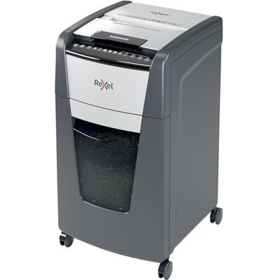 Rexel Optimum 2020300XCH AutoFeed+ 300X Destructora automática CH, 300 hojas, nivel de seguridad P4, corte de partículas, para oficinas y departamentos, depósito de basura de 60 l, con enchufe suizo Rexel Optimum 2020300XCH AutoFeed+ 300X Destructora automática CH, 300 hojas, nivel de seguridad P4, corte de partículas, para oficinas y departamentos, depósito de basura de 60 l, con enchufe suizo