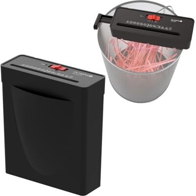 Olympia Trituradora de Papel PS 36 Pro Negro, con Corte en Tiras de 6 mm, para el hogar, de 6 Hojas, l, con Accesorio Olympia Trituradora de Papel PS 36 Pro Negro, con Corte en Tiras de 6 mm, para el hogar, de 6 Hojas, l, con Accesorio