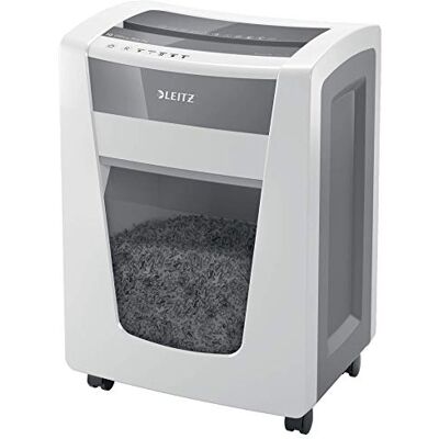 Leitz IQ Office Pro 80062000 CH Destructora de papel (corte en partículas, nivel de seguridad P4, capacidad de 20 hojas, depósito de basura de 30 L, con enchufe suizo), color blanco Leitz IQ Office Pro 80062000 CH Destructora de papel (corte en partículas, nivel de seguridad P4, capacidad de 20 hojas, depósito de basura de 30 L, con enchufe suizo), color blanco