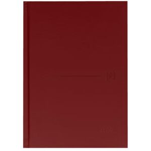 Oxford Classic, Agenda 2025 Día Por Página, A5, Tapa Extradura Cosida, Español, Color Rojo Oxford Classic, Agenda 2025 Día Por Página, A5, Tapa Extradura Cosida, Español, Color Rojo