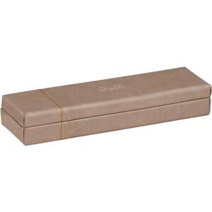 Estuche de Lápiz en Cuero Sintético Taupe de Rhodia - Estuche Estuche de Lápiz en Cuero Sintético Taupe de Rhodia - Estuche
