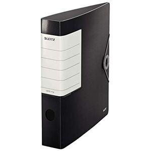 Leitz , Archivador de Palanca, Negro, A4, Lomo recto de 6,5 cm ancho, Cierre con Goma elástica, Polyfoam Ligero, 180° Solid, Leitz , Archivador de Palanca, Negro, A4, Lomo recto de 6,5 cm ancho, Cierre con Goma elástica, Polyfoam Ligero, 180° Solid,