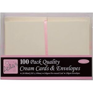Tarjetas y sobres Anita's - Crema - A6 - Pack de 100 Tarjetas y sobres Anita's - Crema - A6 - Pack de 100