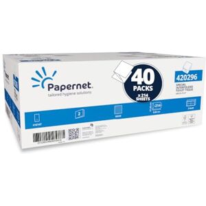 Sofidel - White Interfold 2ply 15gsm - 214 Sheets Sofidel - White Interfold 2ply 15gsm - 214 Sheets