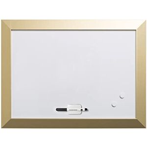 Bi-Office Pizarra Blanca Kamashi, Magnético, Borrado en Seco, Marco MDF dorado, 60x45cm Bi-Office Pizarra Blanca Kamashi, Magnético, Borrado en Seco, Marco MDF dorado, 60x45cm