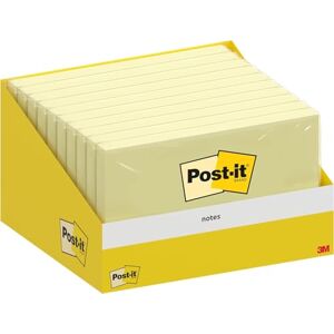 Post-It Notas, Canary Yellow, 10 Blocs, 100 Hojas por Bloc, 76 mm x 127 mm, Paquete de Cartón, 100% PEFC Notas Adhesivas para Listas de Tareas y Recordatorios Post-It Notas, Canary Yellow, 10 Blocs, 100 Hojas por Bloc, 76 mm x 127 mm, Paquete de Cartón, 100% PEFC Notas Adhesivas para Listas de Tareas y Recordatorios