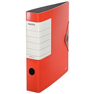 Leitz , Archivador de Palanca, Rojo Claro, A4, Lomo recto de 6,5 cm ancho, Cierre con Goma elástica, Polyfoam Ligero, 180° Solid, Leitz , Archivador de Palanca, Rojo Claro, A4, Lomo recto de 6,5 cm ancho, Cierre con Goma elástica, Polyfoam Ligero, 180° Solid,