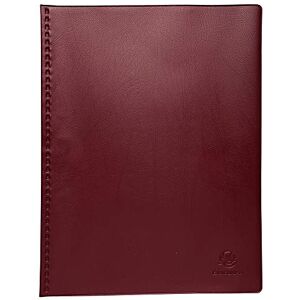 Exacompta Carpeta de 40 fundas, A4, color burdeos Exacompta Carpeta de 40 fundas, A4, color burdeos