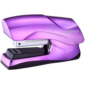 Bostitch , Grapadora resistente con capacidad de 40 hojas, sin atascos, media tira, cabe en la palma de tu mano, para aula, oficina o escritorio, Morado metálico Bostitch , Grapadora resistente con capacidad de 40 hojas, sin atascos, media tira, cabe en la palma de tu mano, para aula, oficina o escritorio, Morado metálico