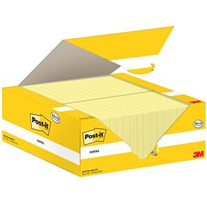 Post-It Notas Super Sticky Canary Yellow Paquete de 36 Blocs, 90 Hojas por Bloc (76 mm x 76 mm) Color Amarillo Notas Extra Adhesivas para Listas de Tareas y Recordatorios Post-It Notas Super Sticky Canary Yellow Paquete de 36 Blocs, 90 Hojas por Bloc (76 mm x 76 mm) Color Amarillo Notas Extra Adhesivas para Listas de Tareas y Recordatorios