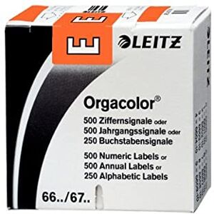 Leitz Buchstabensignal Orgacolor "E", auf Rolle, orange Leitz Buchstabensignal Orgacolor "E", auf Rolle, orange