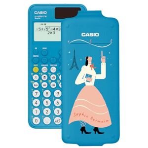 Casio FX-85SP CW Calculadora Científica de Sophie Germain ilustrada por Laura Liedo, Recomendada para el Curriculum Español y Portugués, 5 Idiomas, más de 300 Funciones, Solar, Color Azul Casio FX-85SP CW Calculadora Científica de Sophie Germain ilustrada por Laura Liedo, Recomendada para el Curriculum Español y Portugués, 5 Idiomas, más de 300 Funciones, Solar, Color Azul