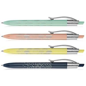 MILAN Estuches de 4 boligrafos P1, Multicolor (Azul, Amarillo, Rosa y Verde), 14 Paquetes MILAN Estuches de 4 boligrafos P1, Multicolor (Azul, Amarillo, Rosa y Verde), 14 Paquetes
