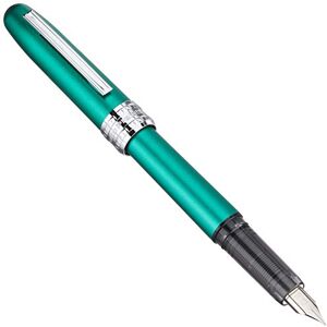 Platinum Plaisir PGB-1500#45 Pluma estilográfica (punta fina, color: verde azulado/verde/hecho a mano/con caja de regalo/pluma estilográfica) Platinum Plaisir PGB-1500#45 Pluma estilográfica (punta fina, color: verde azulado/verde/hecho a mano/con caja de regalo/pluma estilográfica)