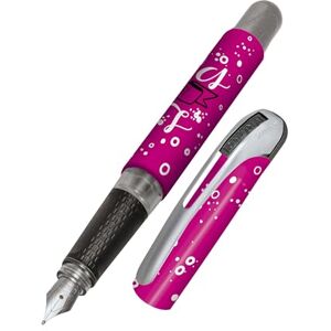 Online College Pink Pluma estilográfica para diestros, mango ergonómico, plumín de iridio medio, cartuchos de tinta estándar, incluye cartucho combinado azul, apto para alérgicos Online College Pink Pluma estilográfica para diestros, mango ergonómico, plumín de iridio medio, cartuchos de tinta estándar, incluye cartucho combinado azul, apto para alérgicos