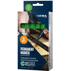 LYRA rotulador permanente 111 trazo ancho 2 – 6 mm Verde inclinados Punta LYRA rotulador permanente 111 trazo ancho 2 – 6 mm Verde inclinados Punta
