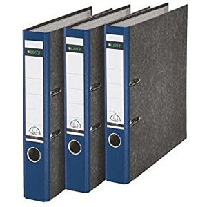 Leitz Juego de 3 archivadores (A4), color azul y gris Leitz Juego de 3 archivadores (A4), color azul y gris