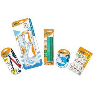 Kit de Material Escolar BIC - Compás, Lápices, Gomas Kit de Material Escolar BIC - Compás, Lápices, Gomas