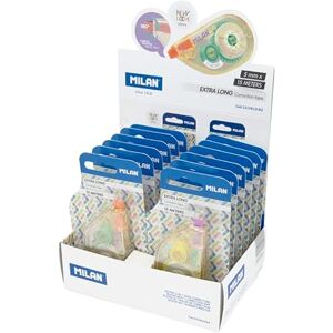 MILAN ® Caja expositora 12 blísters cinta correctora 5 mm x 15 m, serie New Look MILAN ® Caja expositora 12 blísters cinta correctora 5 mm x 15 m, serie New Look