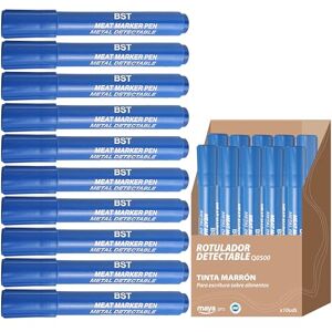 Maya Rotulador para Escritura Sobre Alimentos Detectable por Metales y Rayos X. Cumple Certificaciones BRC/IFS/ISO. (Tinta Marrón) Maya Rotulador para Escritura Sobre Alimentos Detectable por Metales y Rayos X. Cumple Certificaciones BRC/IFS/ISO. (Tinta Marrón)