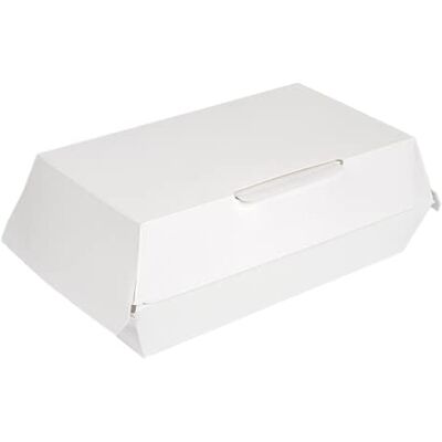 Garcia de Pou 50 Unidades Cajas "Lunch Box" 'Thepack' 230 G/M2 22X13X7,5 Cm Blanco Cartón Ondulado Nano-Micro Garcia de Pou 50 Unidades Cajas "Lunch Box" 'Thepack' 230 G/M2 22X13X7,5 Cm Blanco Cartón Ondulado Nano-Micro