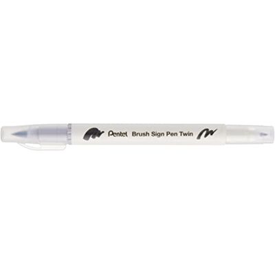 Pentel Rotulador de punta doble color gris plateado – Pack de 10 Pentel Rotulador de punta doble color gris plateado – Pack de 10
