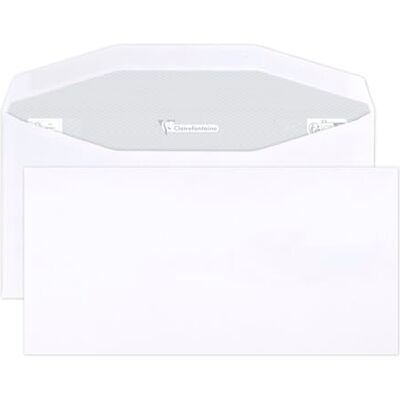 Clairefontaine Caja de 500 sobres blancos DL2-114x229mm Solapa adhesiva 80 g/m² para plegadora automática Clairefontaine Caja de 500 sobres blancos DL2-114x229mm Solapa adhesiva 80 g/m² para plegadora automática