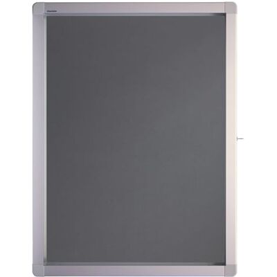 Franken Vitrina para 4 documentos A4 (puertas correderas, 53 x 70,4 x 4,5 cm), color gris Franken Vitrina para 4 documentos A4 (puertas correderas, 53 x 70,4 x 4,5 cm), color gris