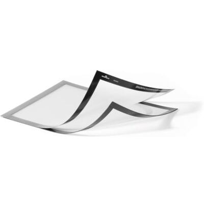 Durable 498501 Bolsa de información Duraframe Magnetic Plus (A4 con cierre magnético) 2 piezas, plata Durable 498501 Bolsa de información Duraframe Magnetic Plus (A4 con cierre magnético) 2 piezas, plata