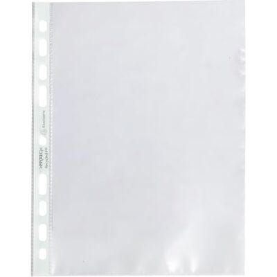 Exacompta Ref. 51100E Cartón de 500 bolsas perforadas A5 ForEVER de polipropileno granulado reciclado, grosor 6/100ª – Dimensiones: 16,8 x 21,5 cm – Cristal translúcido Exacompta Ref. 51100E Cartón de 500 bolsas perforadas A5 ForEVER de polipropileno granulado reciclado, grosor 6/100ª – Dimensiones: 16,8 x 21,5 cm – Cristal translúcido
