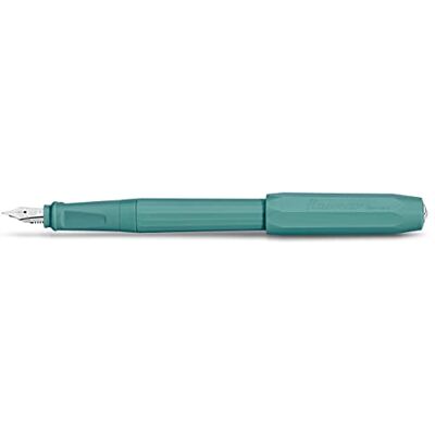 Kaweco Pluma estilográfica Perkeo para cartuchos de tinta, para principiantes, con mango ergonómico para escribir cómodamente, ancho de la pluma: F (fino), color azul petróleo Breezy Teal 15,5 cm Kaweco Pluma estilográfica Perkeo para cartuchos de tinta, para principiantes, con mango ergonómico para escribir cómodamente, ancho de la pluma: F (fino), color azul petróleo Breezy Teal 15,5 cm