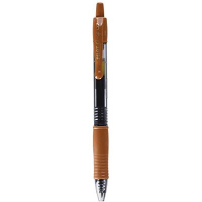 PILOT G207 Bolígrafo de bola retráctil marrón (0.7 mm, trazo fino, paquete de 12) PILOT G207 Bolígrafo de bola retráctil marrón (0.7 mm, trazo fino, paquete de 12)