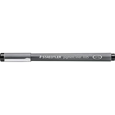 STAEDTLER Pigment Liner 308 005-9 Rotulador calibrado para escribir, de 0.05mm, 1 Paquete de 10 STAEDTLER Pigment Liner 308 005-9 Rotulador calibrado para escribir, de 0.05mm, 1 Paquete de 10