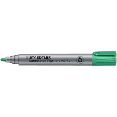 STAEDTLER Lumocolor 356-5. Rotuladores de colores para flipchart. Caja con 10 marcadores de color verde. STAEDTLER Lumocolor 356-5. Rotuladores de colores para flipchart. Caja con 10 marcadores de color verde.