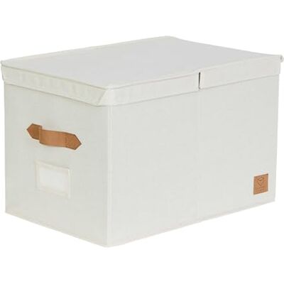 LOVE !T STORE !T LOVE IT STORE IT Premium Caja de almacenaje con tapa XL – De tela de lino – Se puede escribir – Reforzada con madera – Extra grande y estable – Beige – 50 x 33 x 32 cm LOVE !T STORE !T LOVE IT STORE IT Premium Caja de almacenaje con tapa XL – De tela de lino – Se puede escribir – Reforzada con madera – Extra grande y estable – Beige – 50 x 33 x 32 cm
